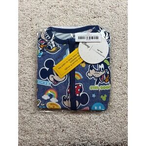 Little Sleepies Shorty Zippy Toddler 18-24M Blue Mickey Clubhouse Disney Bamboo